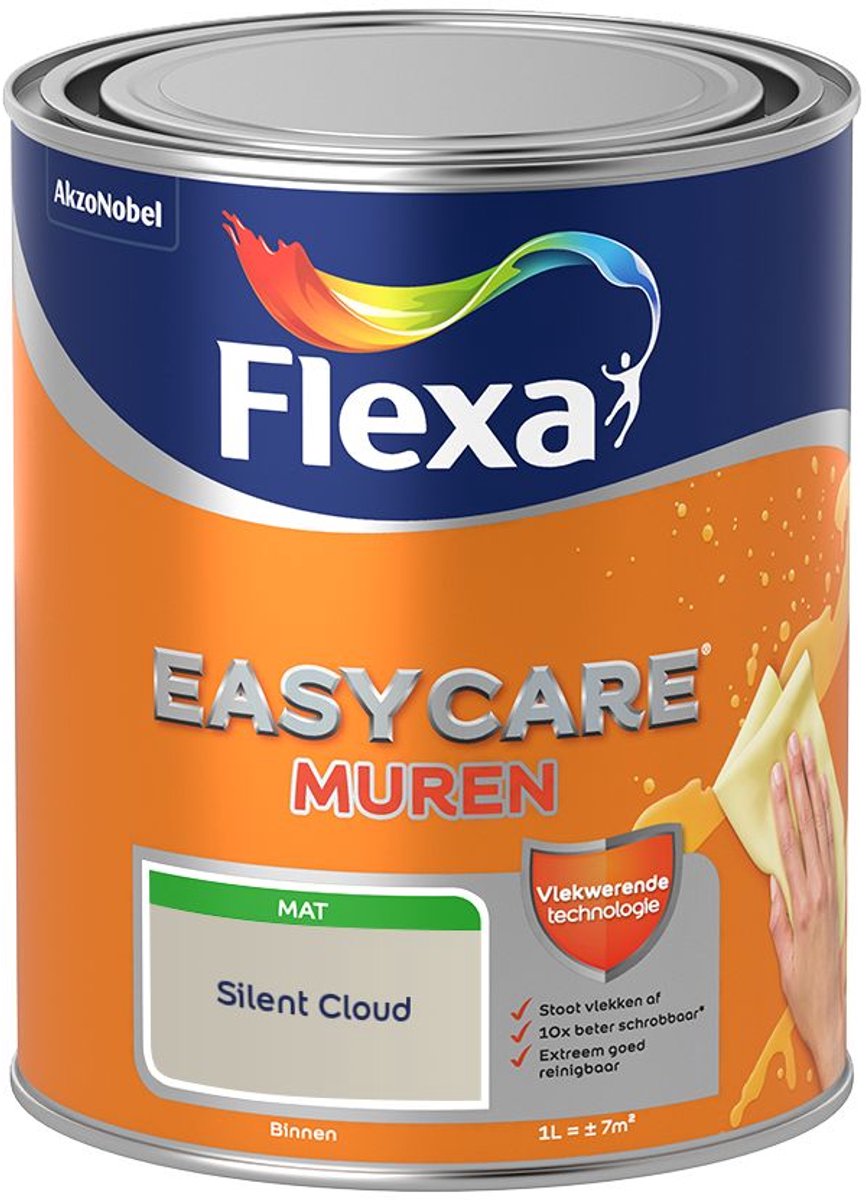 Flexa - Easycare Muren - Silent Cloud - 1 L - Kleur Van Het Jaar 2027