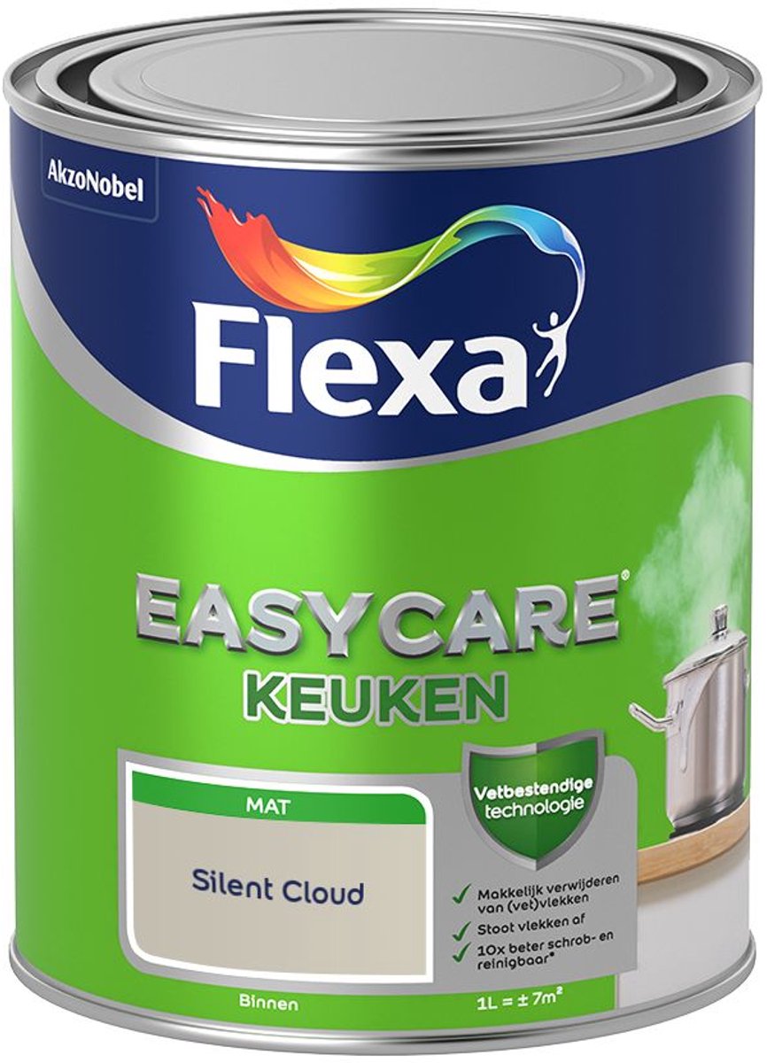 Flexa - Easycare Keuken - Silent Cloud - 1 L - Kleur Van Het Jaar 2027