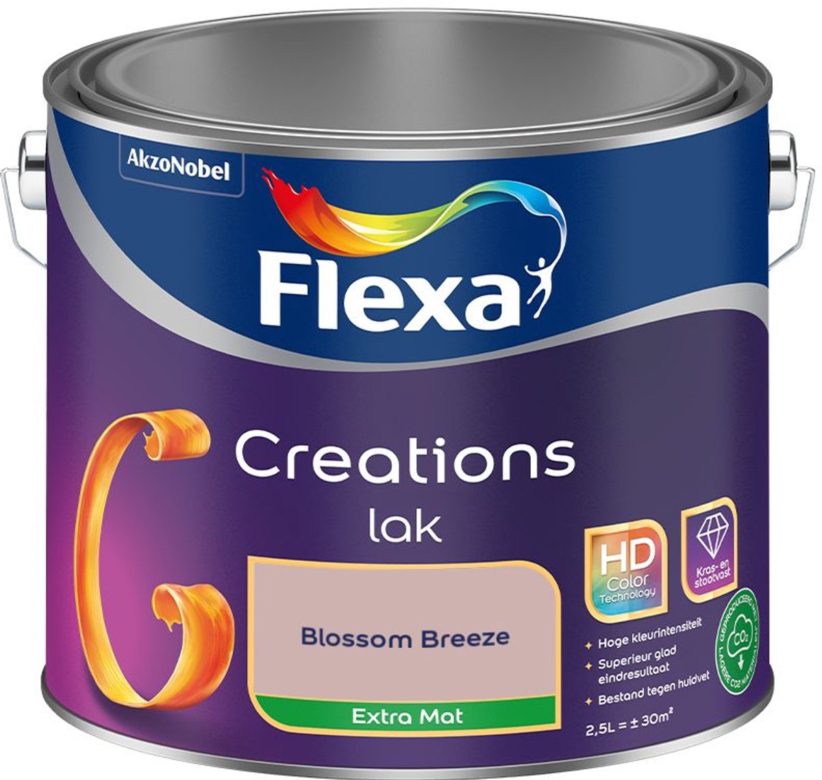 Flexa - Creations Lak Extra Mat - Blossom Breeze - 2,5 L - Kleur Van Het Jaar 2027