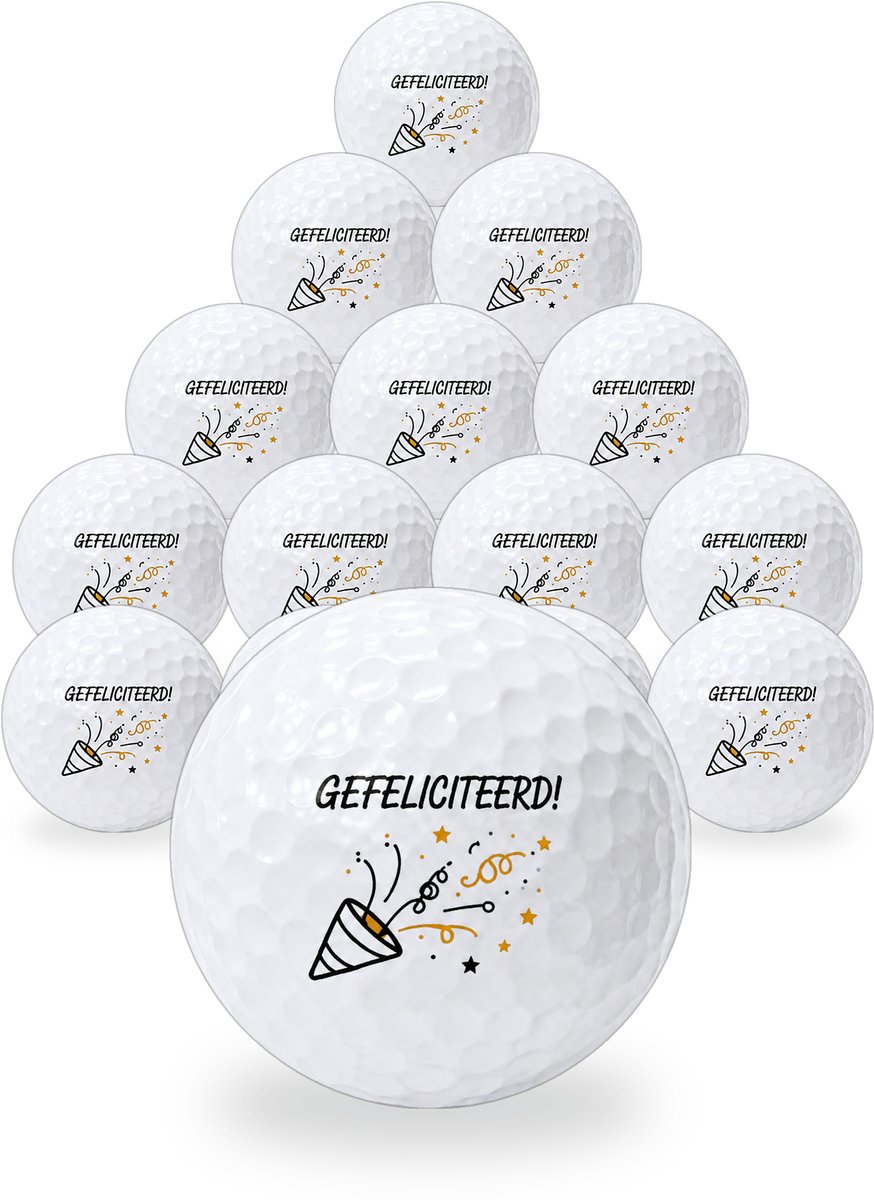 Wilson Golfballen Gefeliciteerd - Verjaardag Golf Cadeau - 15 stuks