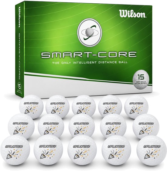 Wilson Golfballen Gefeliciteerd - Verjaardag Golf Cadeau - 15 stuks van Wilson — afbeelding 2
