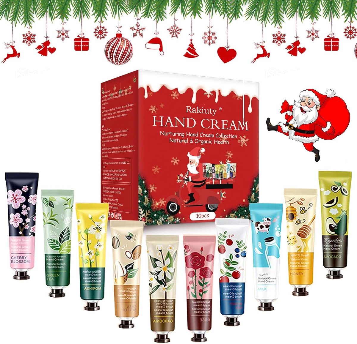 Verzorgende Handcrème Set voor Vrouwen - Perfecte Cadeaus voor Moederdag, Kerst en Verjaardagen - 10 Stuks Luxe Handlotions