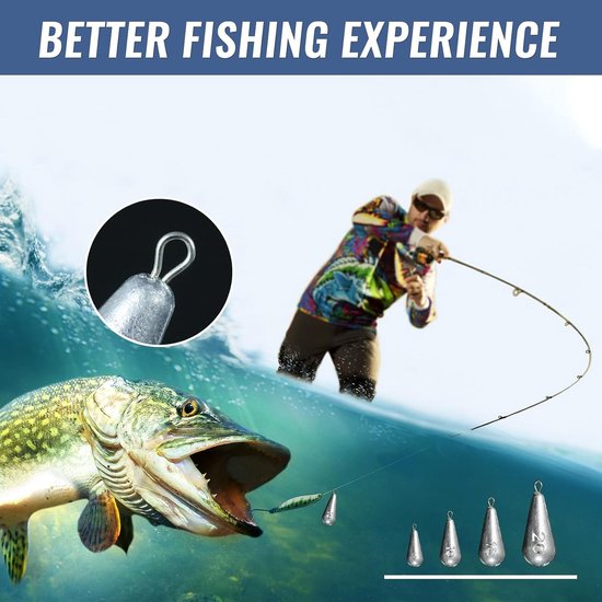 20 Stuks Vis Gewichten Drop Shot 5g/10g/15g/20g - Peervormige Lood Sinker voor Zee- en Zoetwatervissen — afbeelding 3