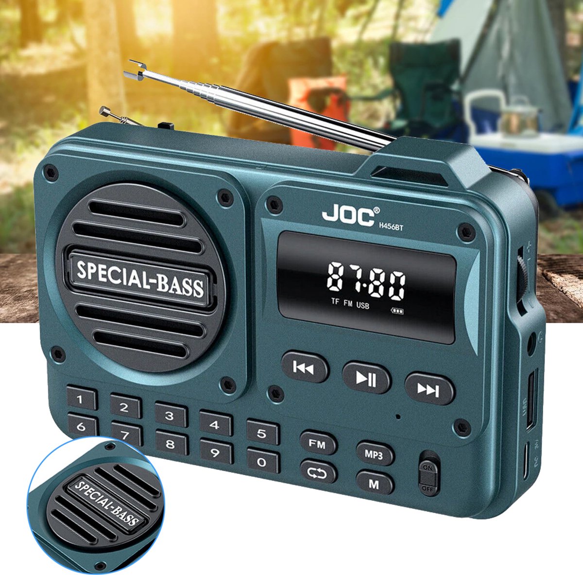 Draagbare FM-Radio Met Bluetooth - Digitale Radio Met Hoog Volume - Bluetooth-Luidspreker - Zakradio Voor Wandelen/Hardlopen/Sportschool