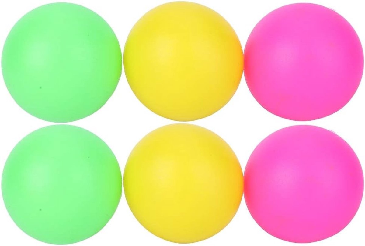 Zachte en Lichtgewicht PVC Speelballen voor Strandrackets - Vervangingsaccessoires in Rood, Geel en Groen