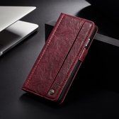 Leren Wallet Case - Iphone X Hoesje - Rood - Caseme