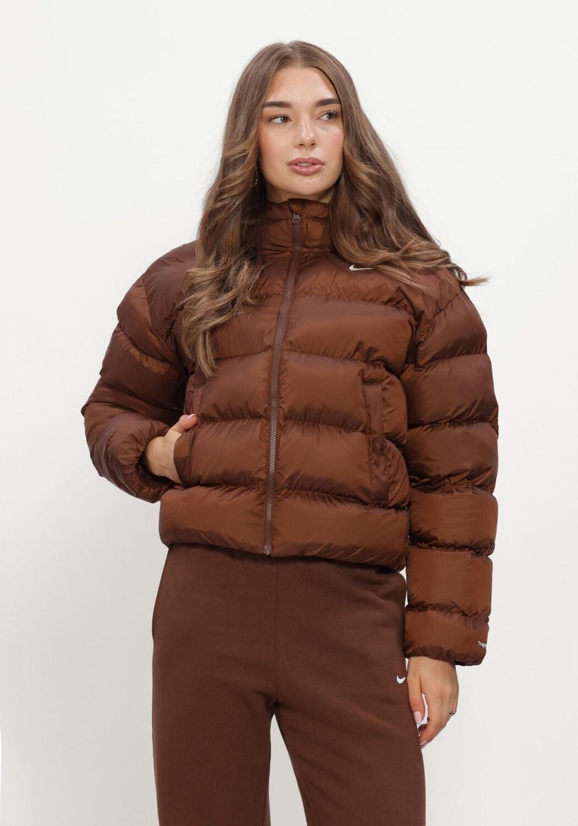 Nike Therma-fit Jack Voor Dames Jassen Dames Winterjas Bruin