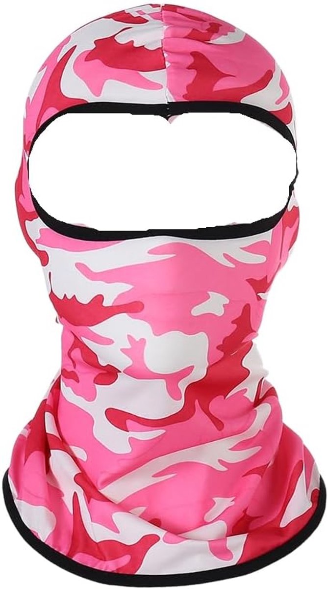 Bivakmuts, camouflage, balaclava, warme gezichtskap, zonnemasker, ademend, volgelaatsmasker, winddicht, stormmasker, camouflage, effen, python, geruit, 40 x 25 cm