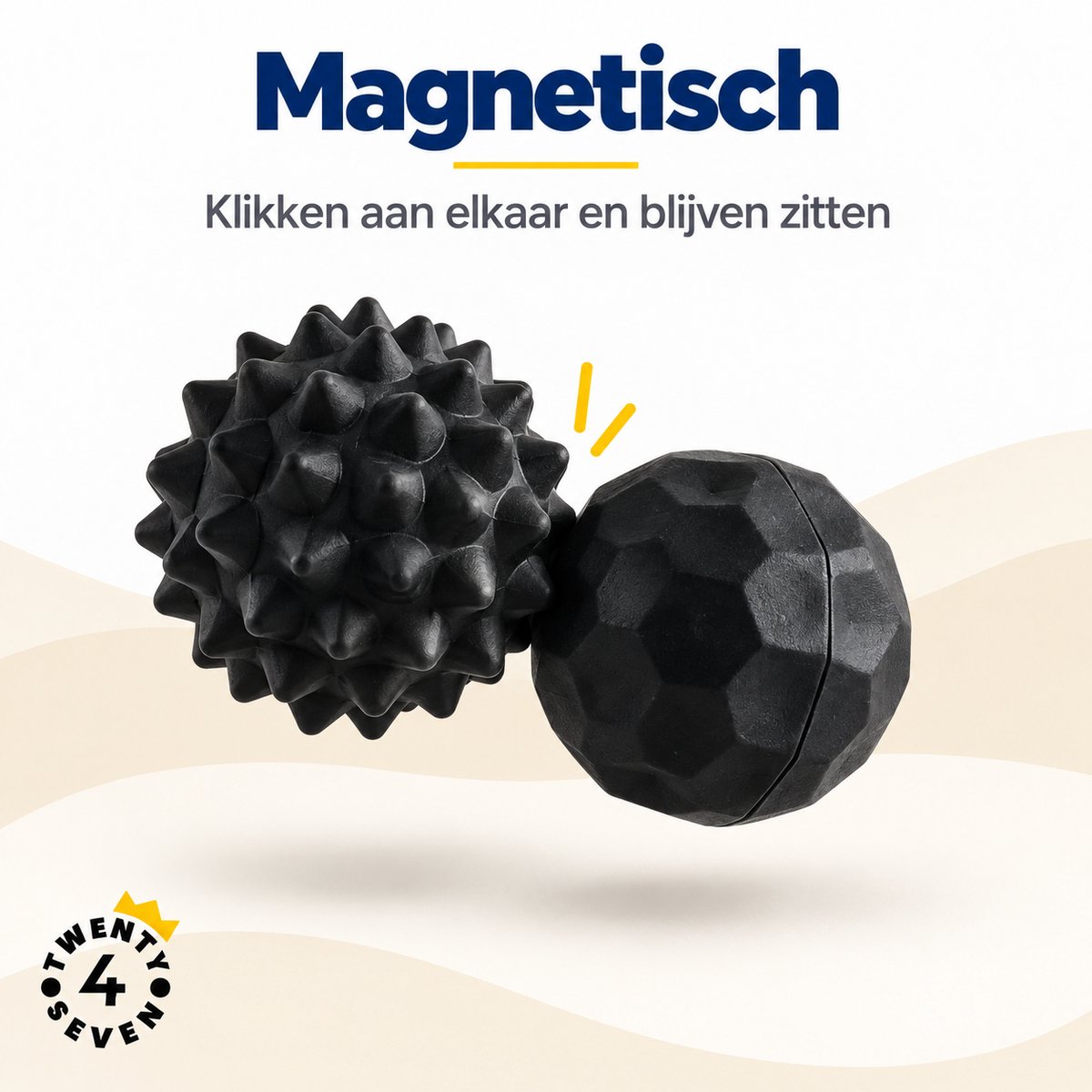 Twenty4seven® Fidget Toys Set 4 Ballen - Magnetische Focusballen met Vier Structuren - Stapelbaar en Stil - Kerst en Sinterklaas Cadeautjes - Speelgoed Cadeau Kind en Volwassene — cadeau in Gadgets - foto 5