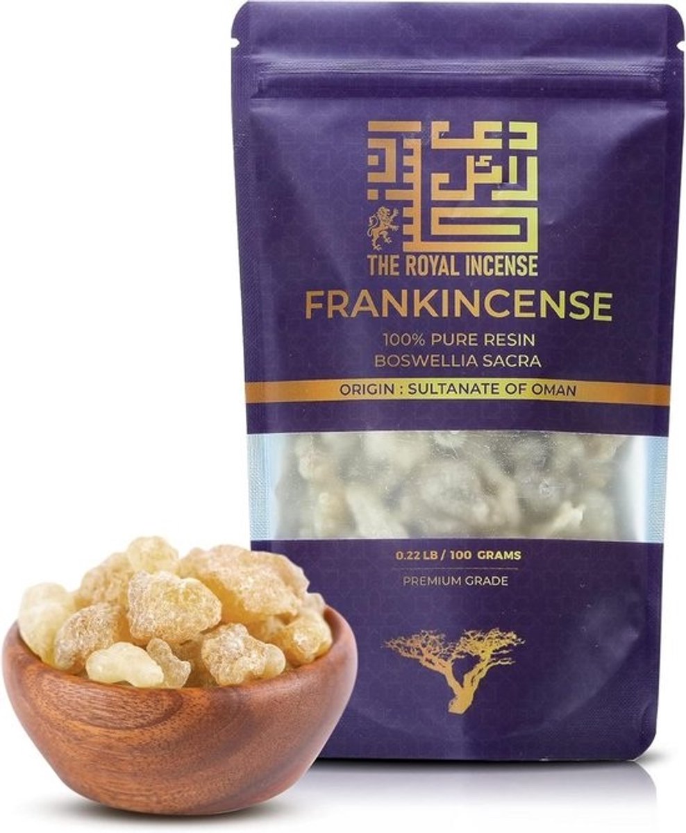Biologische Wierookhars (Boswellia Sacra) - 100g of 200g - Pure Olibanum Gom - Fair Trade uit Oman