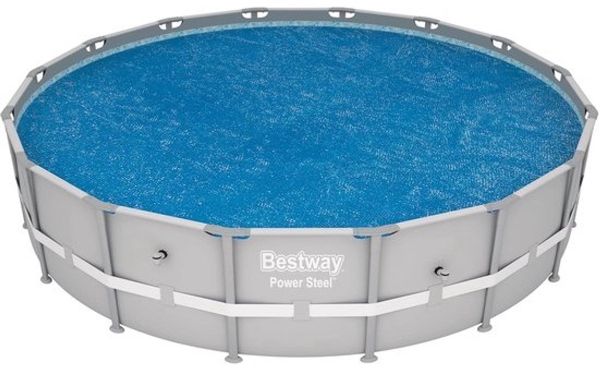 Zwembadoverkapping Rond Universeel Diameter 462 CM Blauw