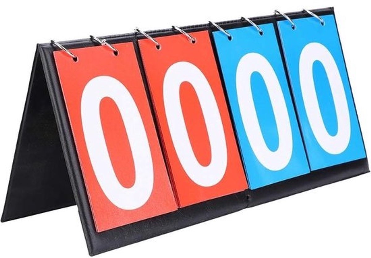 Vouwbaar weergavebord voor binnen en buiten basketbal en voetbal - OhhGo Weergavebord met inkeping keeper 2/4 digit Padel Scorebord