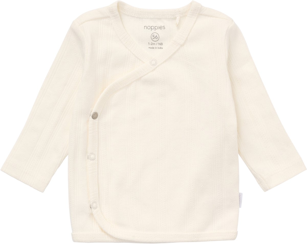 Noppies Overslagshirt Lange Mouw - Maat 50 - Egret