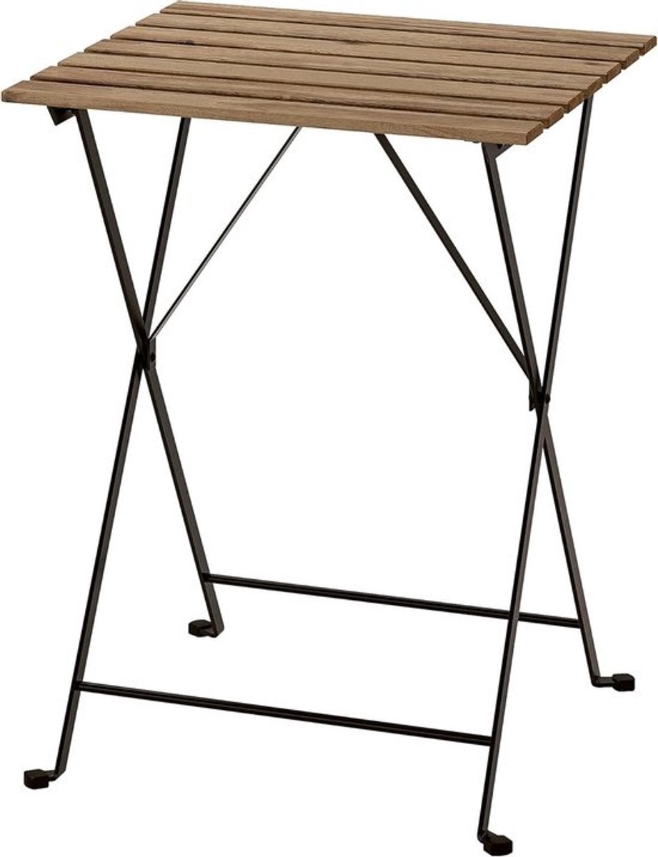 Vouwbare Tuin Tafel - Zwart/Lichtbruin - Compact en Duurzaam