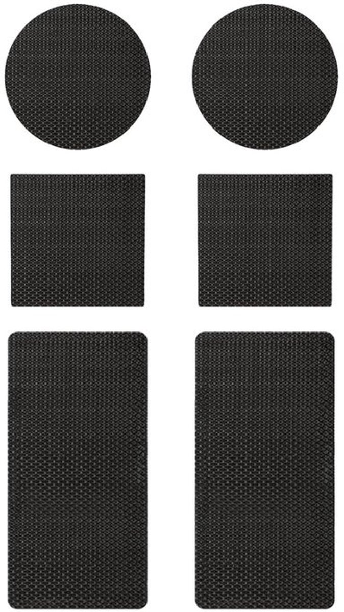 Trampoline reparatieset - Zelfklevende patches - Trampoline herstellen - Sterke hechting - 3 maten - Zwart