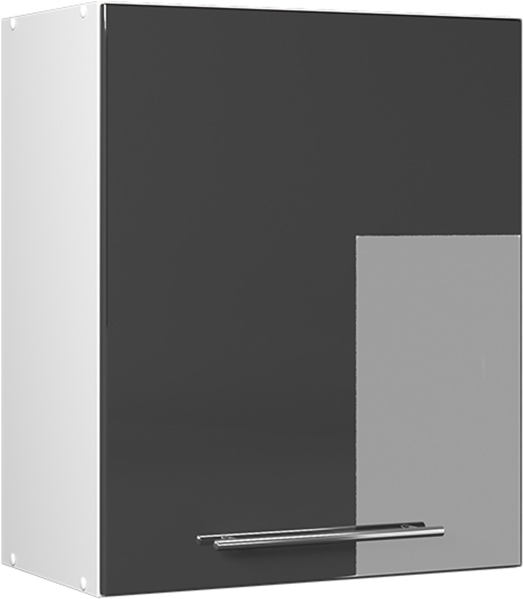 Vicco Hangkast Fame-Line, Antraciet Hoogglans, 60 cm