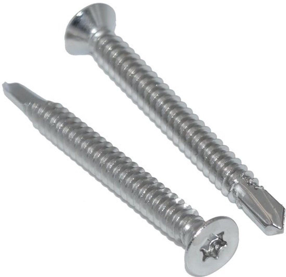 Zelfsnijdende Boorschroeven RVS A2/V2A met Verzonken Kop TX 6,3 x 80 mm