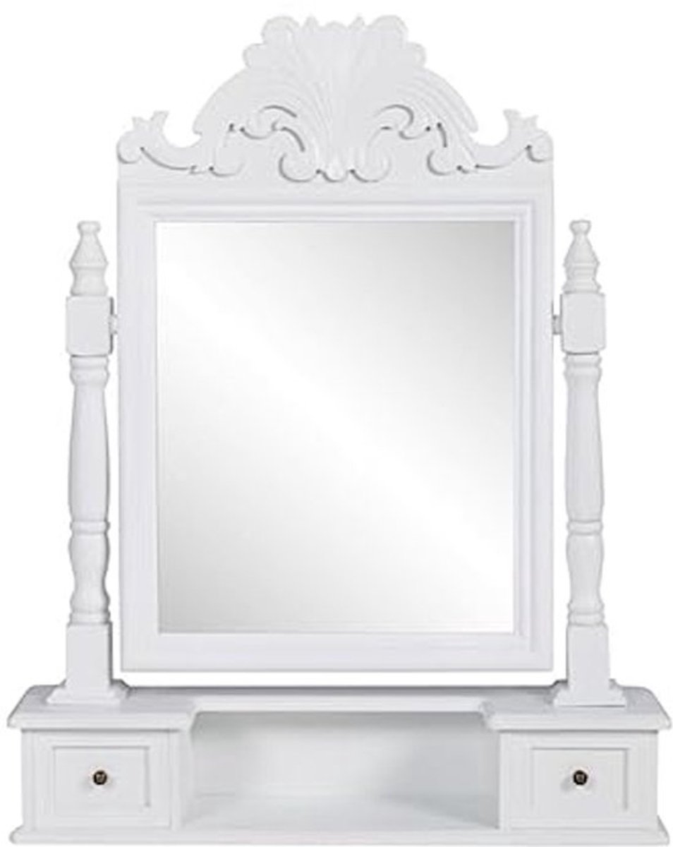 Dressing Table with Adjustable Mirror and Drawers - Elegant Makeup Vanity