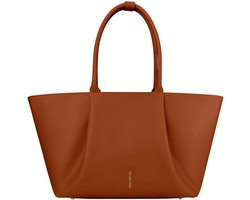 Victoria Hyde "Ada" - Hand & Schoudertas Shopper 16 inch Laptopvak Ideale School Werk Business Tas - Tote Bag - Tas Met Bekerhouder - Met Laptopvak En Trolley Sleeve - geschikt voor A4 - Lichtgewicht 760 g - Dames Tas - GrijsKaramel