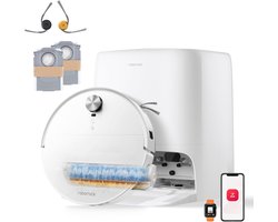 Roborock Qrevo Edge 2 Flow-Robotstofzuiger met dweilfunctie-SpiraFlow Realtime Zelfreinigende Rolmop 2.0-35000Pa-Dual Zero-Tangle-Systeem-AI Obstakelvermijding-Warmtewas dweil-tapijtbescherming