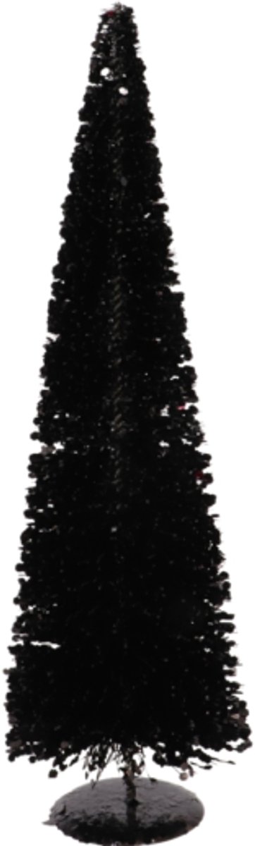 Kerstboom Sparkle Sequins zwart 60 cm