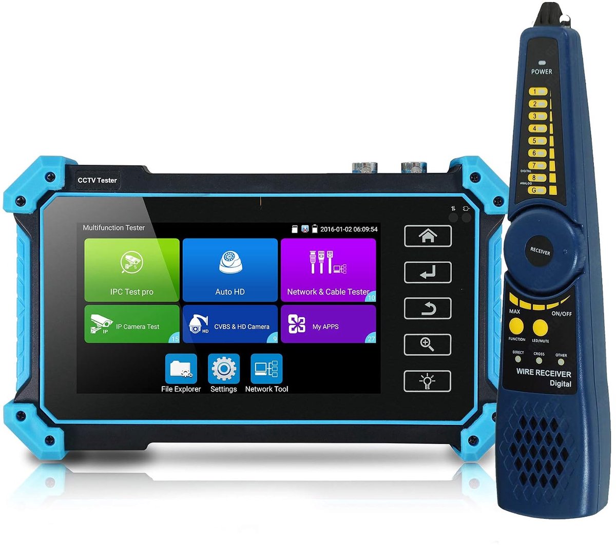 12,7 cm (5 inch) touchscreen coaxiale HD CCTV tester monitor ondersteunt 8MP AHD TVI CVI SDI & 4K IP camera & CVBS camera test, met HDMI VGA-ingang