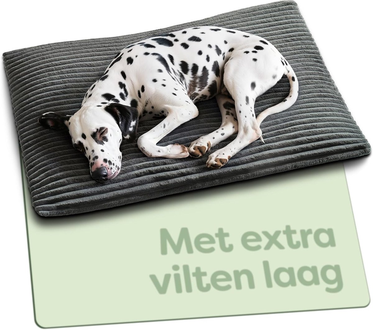 Zelfverwarmende Warmtedeken voor Honden – 90x60 cm Grote Hondenmat – Zacht & Geluiddempend – Wasbare Hoes – met Antislip Onderkant – Grijs