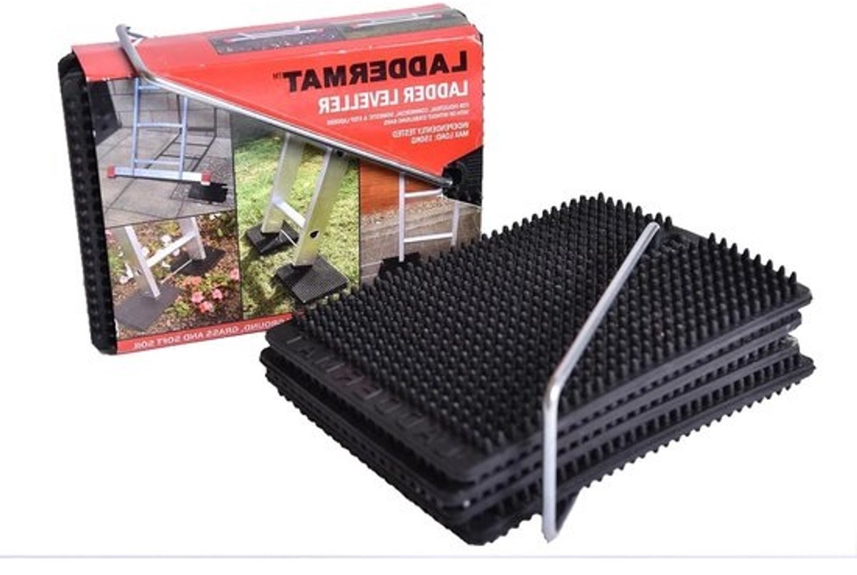 Ladder Leveller Laddermat - Stabiele Ondersteuning op Gras - Anti-Slip Design - Geschikt voor Oneven Ondergronden - Duurzaam en Veilig voor Tuinwerkzaamheden - Klussen Ladder Feet