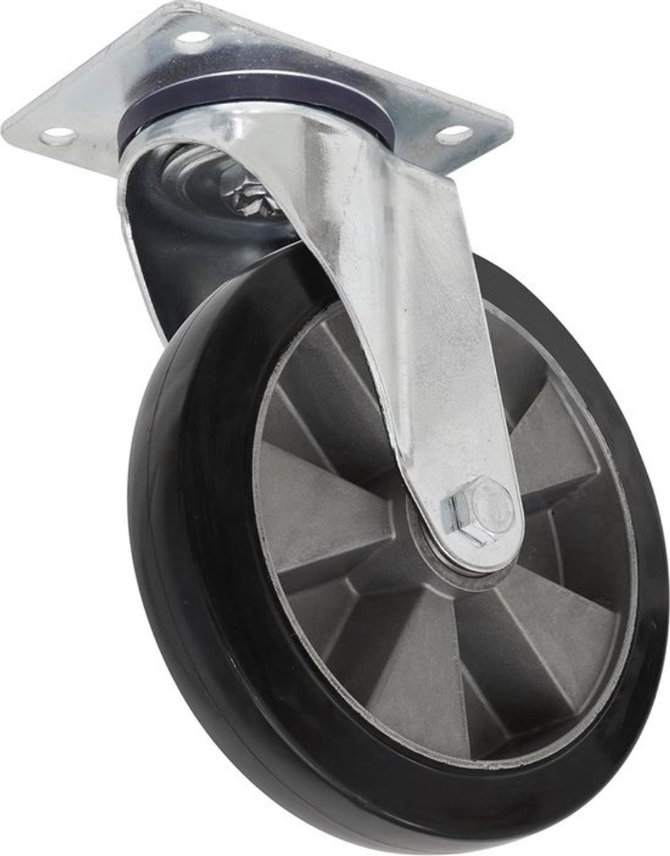 Heavy-Duty Rubber zwenkwiel Swivel - Handel - Ø200mm