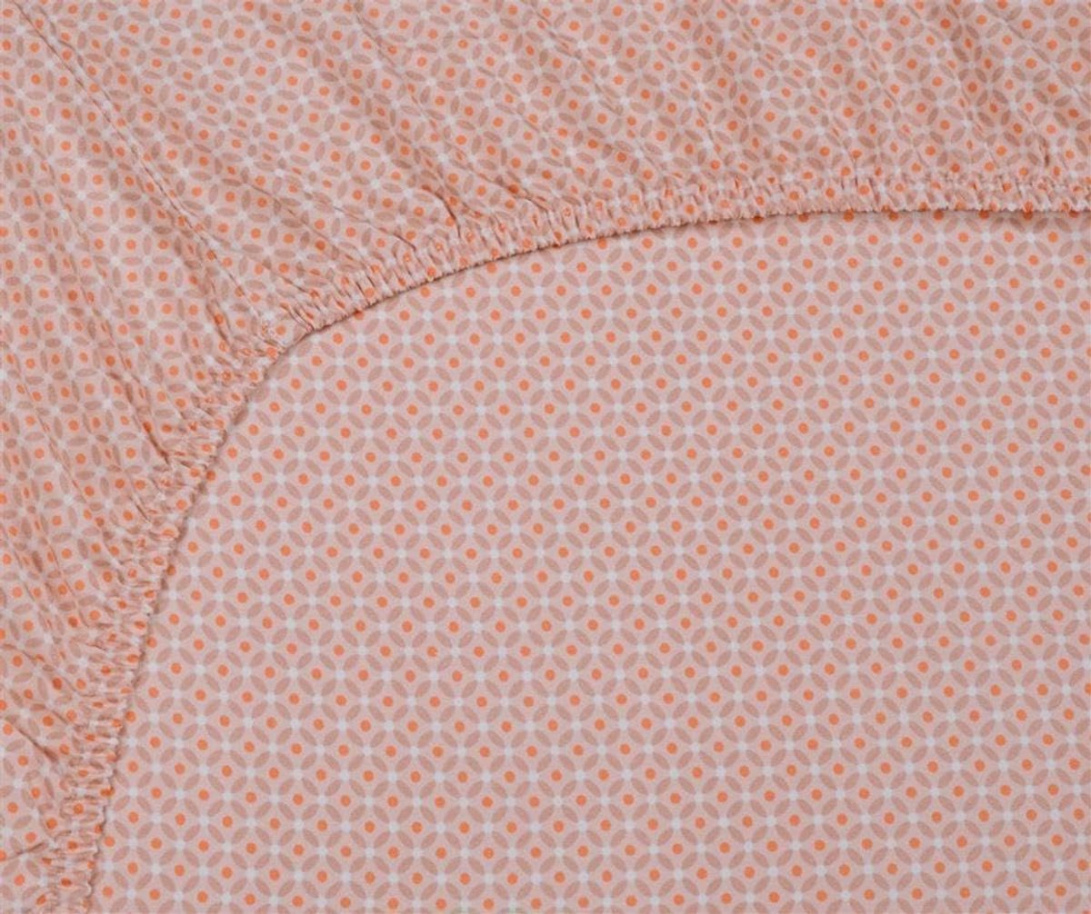Studio Spanlaken Cross Stitch Koraal 100x200cm