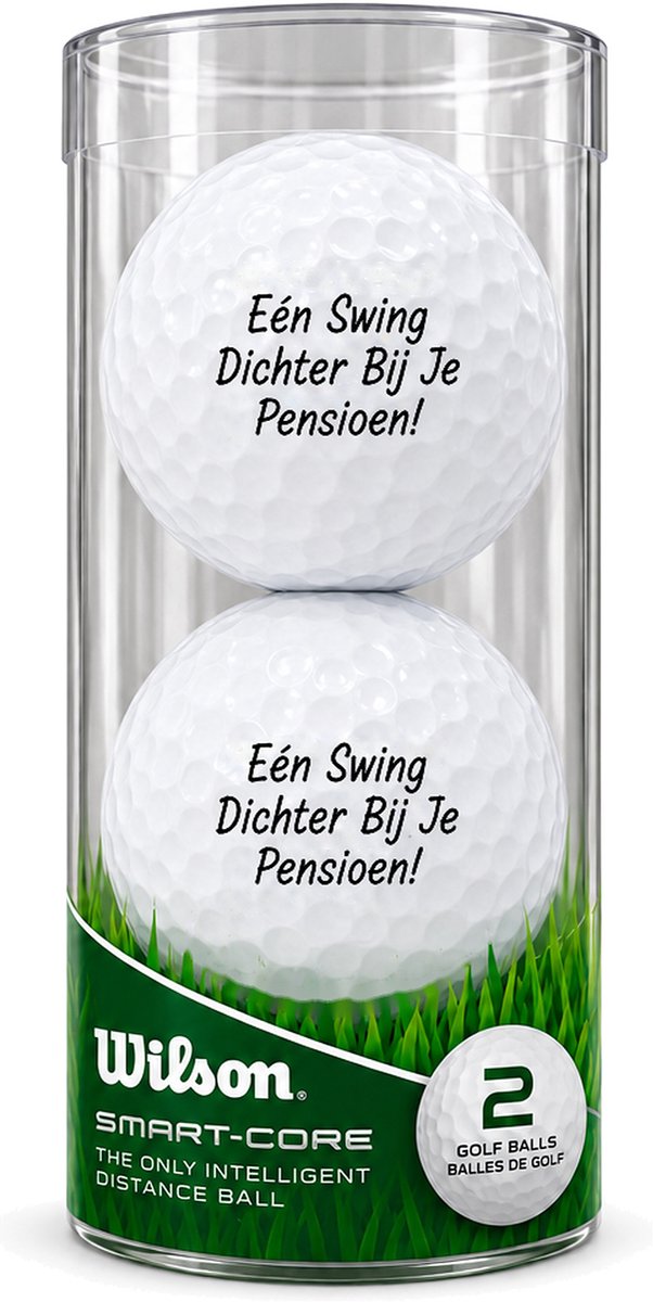 Golfballen Pensioen - Afscheid Golf Cadeau - 2 stuks - Wilson - Golfbal met Opdruk van Wilson — afbeelding 2