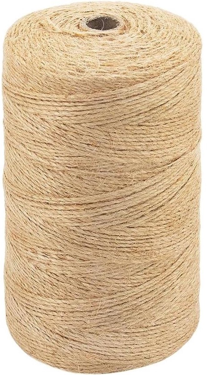 15 mm Jute Touw - 500 M - Natuurlijk - Decoratie Tuin Bloemisten - DIY Kunst - Bundelen Ambachten - Inpakken