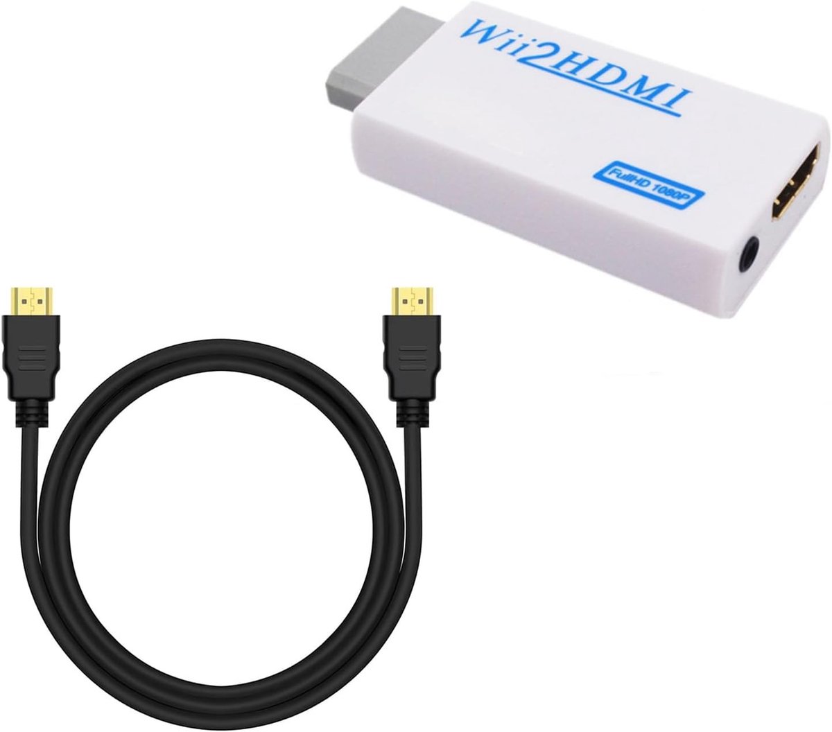 HDMI Adapter voor Wii - 1080P/720P Video met 3.5mm Audio Uitgang - 1.5m Kabel voor Duidelijke Beeldkwaliteit