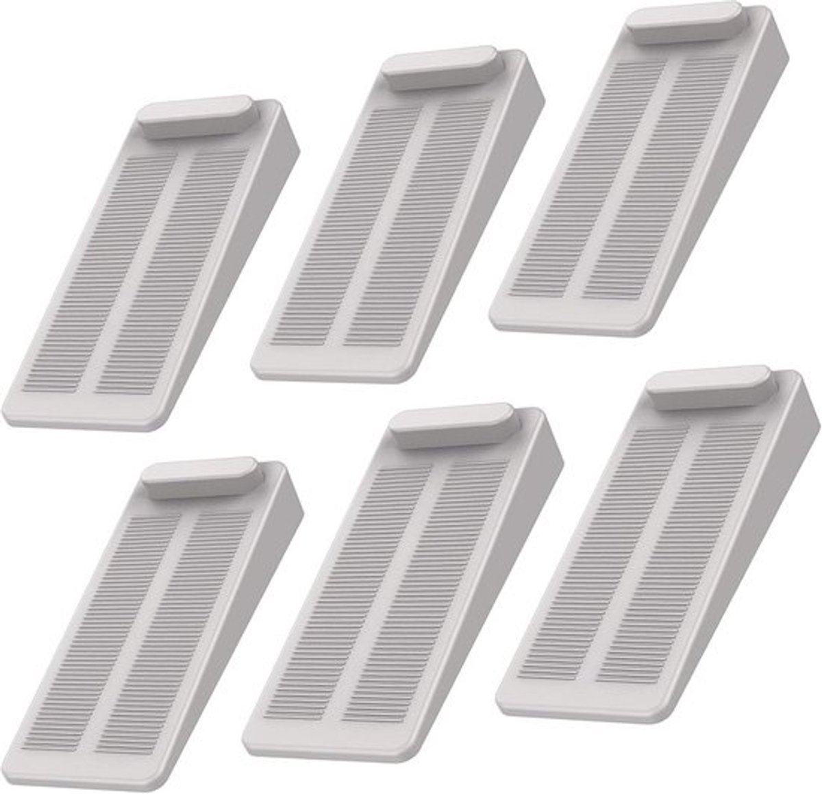 Antislip Rubber Deurstopper – Verstelbare Deurwig voor Badkamer, Balkon, Kinderkamer en Terrasdeur – 6 Stuks