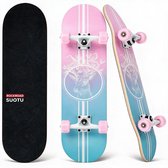 Suotu Skateboard - 80x20cm - ABEC-9 - 95A - Schokabsorptie - Jongens - Meisjes - Volwassenen Skateboards