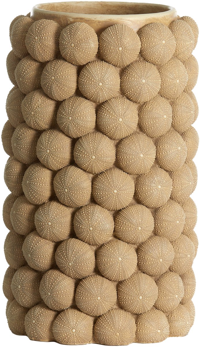 Light & Living Vaas SEA URCHIN - Ø25x40cm - Bruin