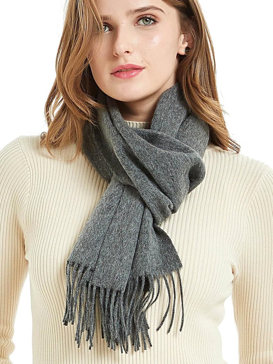 Womens Mens wollen sjaal zachte warme winter sjaals wraps