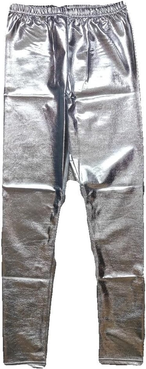 Krautwear Legging voor dames en meisjes, metallic, glanzend, wet look, latex kunstleer, partylook
