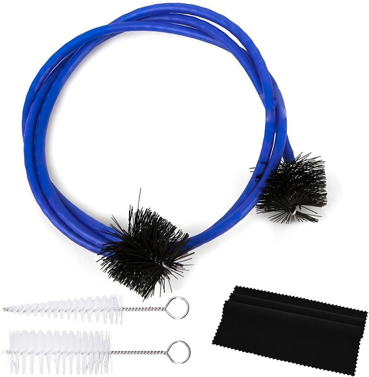 Reinigingsset ventielborstel zachte borstel blauw