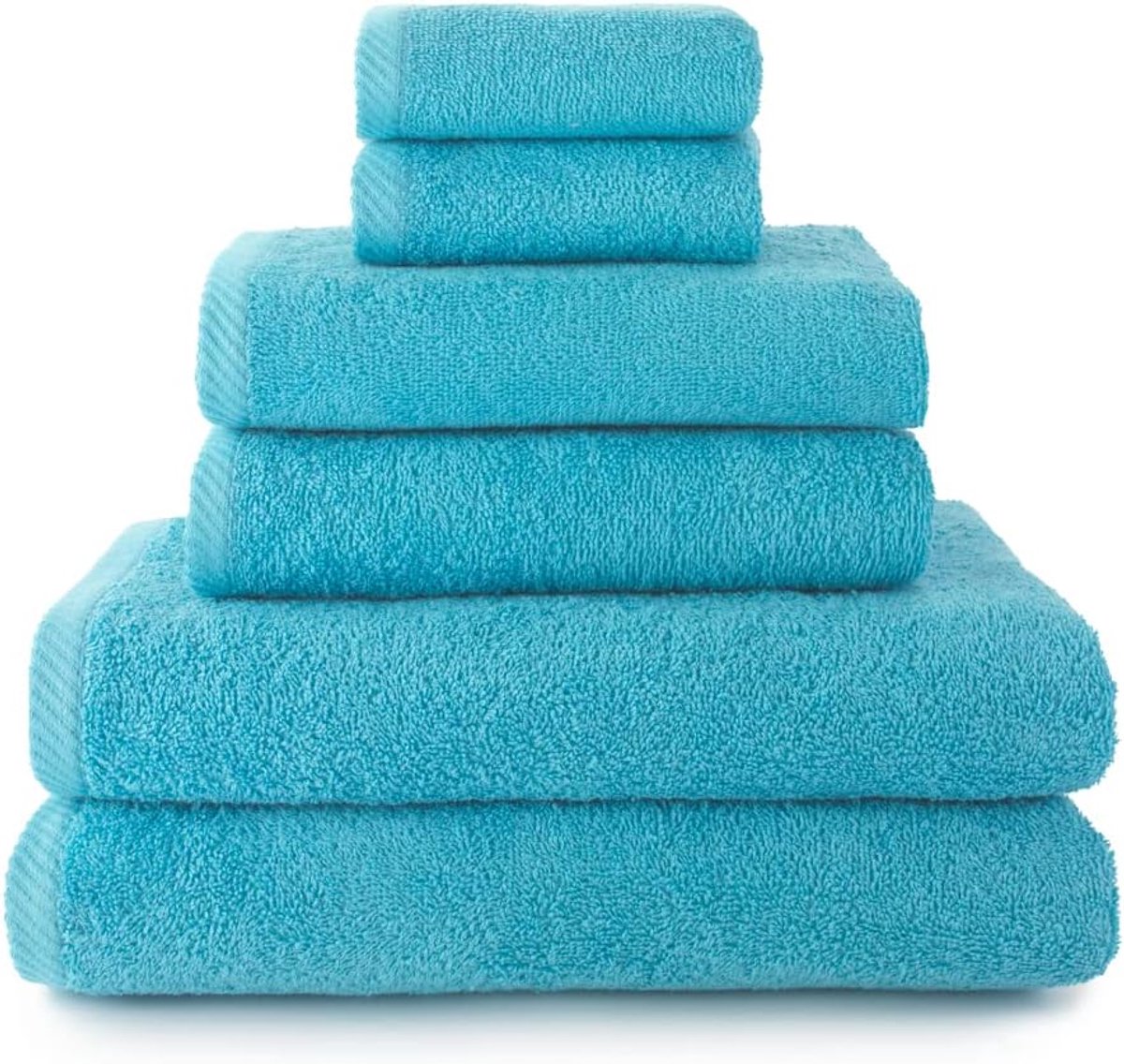 Towels - Handdoekenset - 2 handdoeken, 2 badhanddoeken en 2 bidedoeken - 100% katoen - 500 g/m10