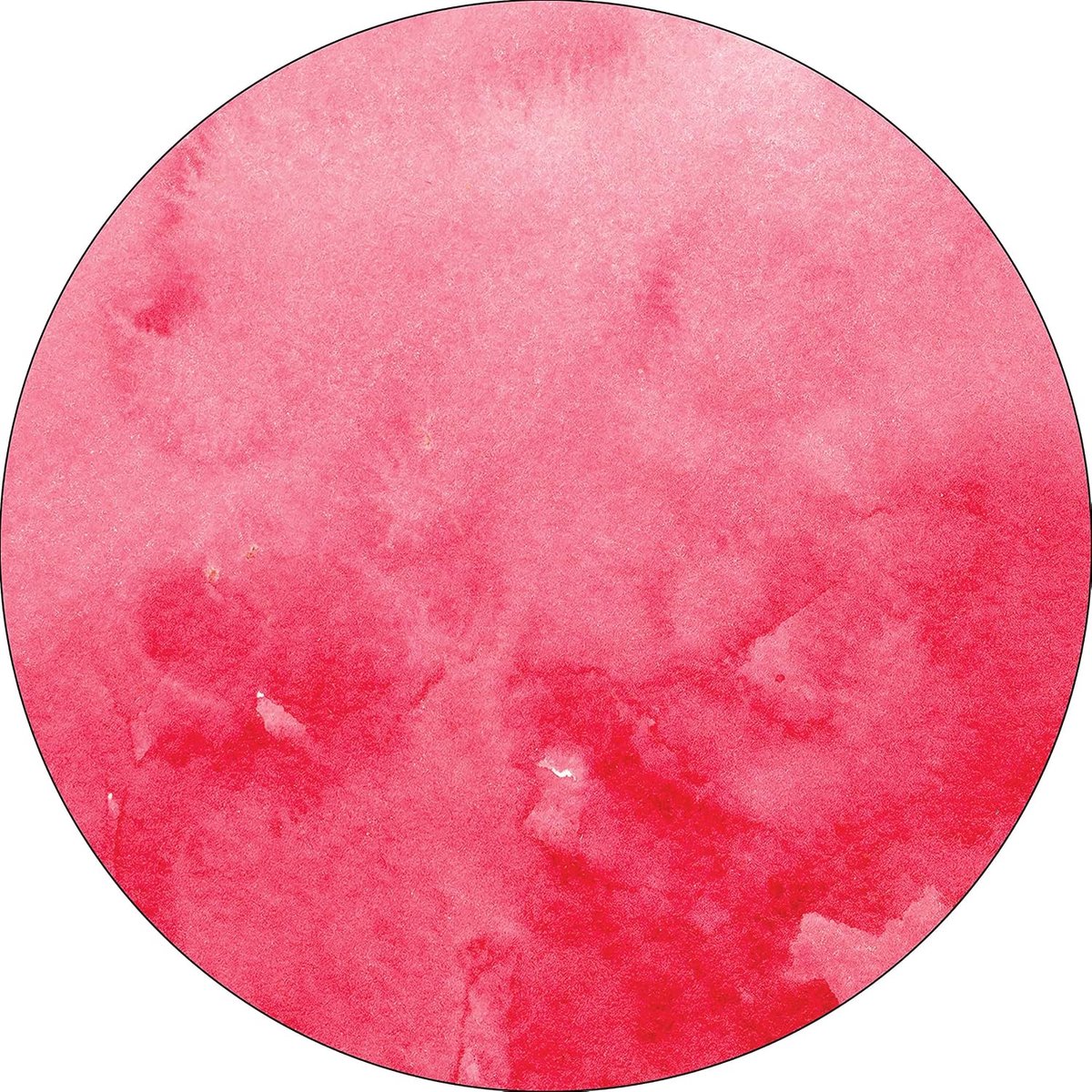 Ronde digitaal bedrukte muismat, antislip onderkant, voor kantoor en thuis, diameter: 22 cm