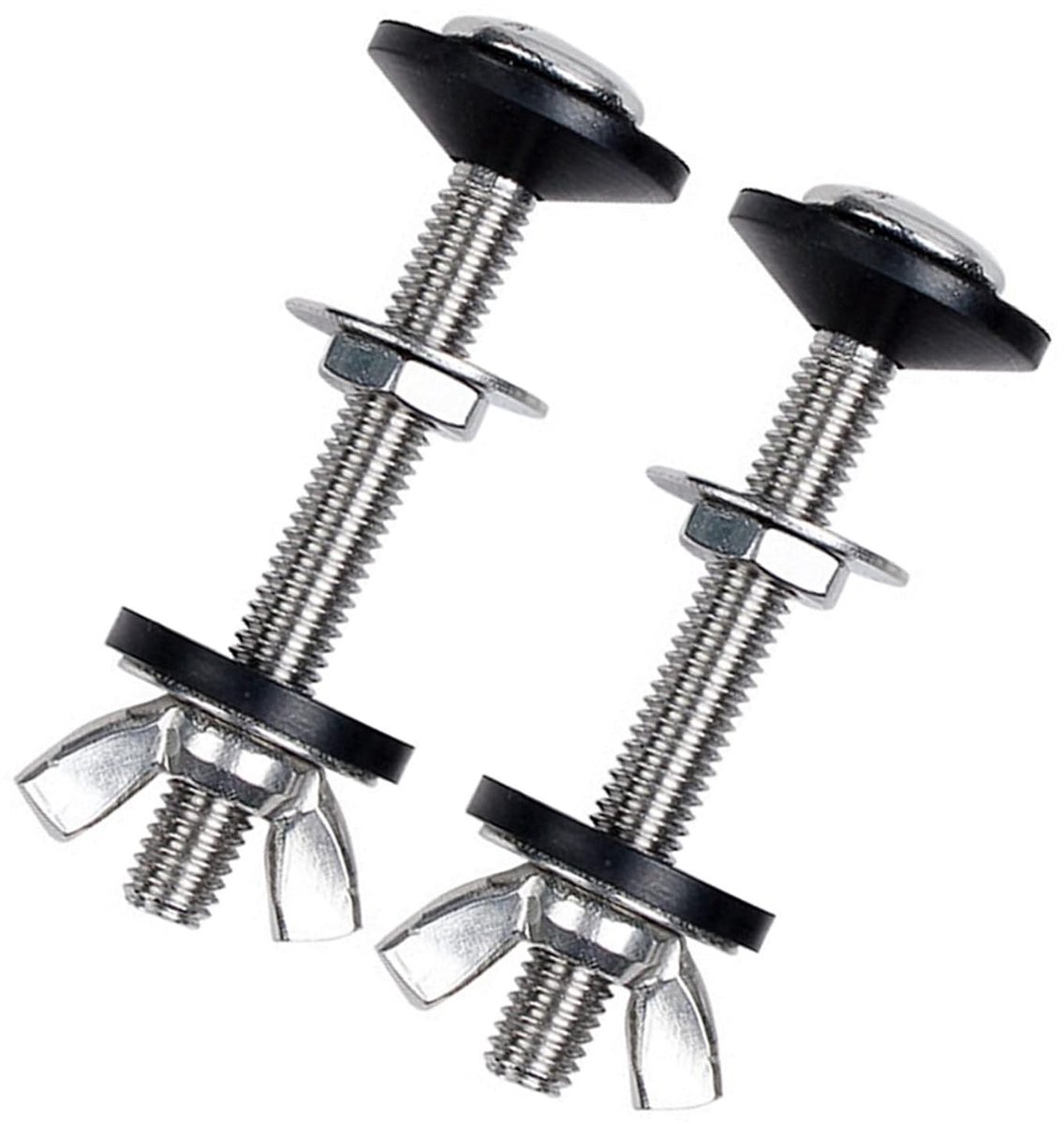 Toilet Cistern Fixing Kit - RVS Cistern Bouten en Vlindernoten, 16-delige Set voor Toilet Reparatie en Onderhoud