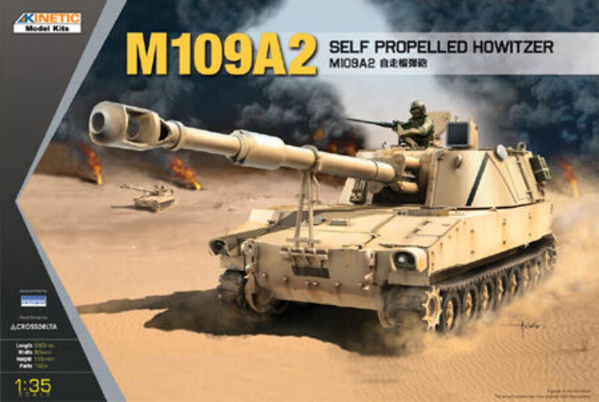 Kinetic 61006 M109A2 155 mm Sel Propelled Houwitser Bouwpakket – 1:35