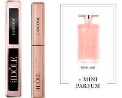 Lancôme Travel Size Mascara Duo + Cadeau - Mini Lash Idôle Mascara Zwart & Mini Lash Idôle Flutter Extension Mascara Zwart + Idôle 5ml Cadeau