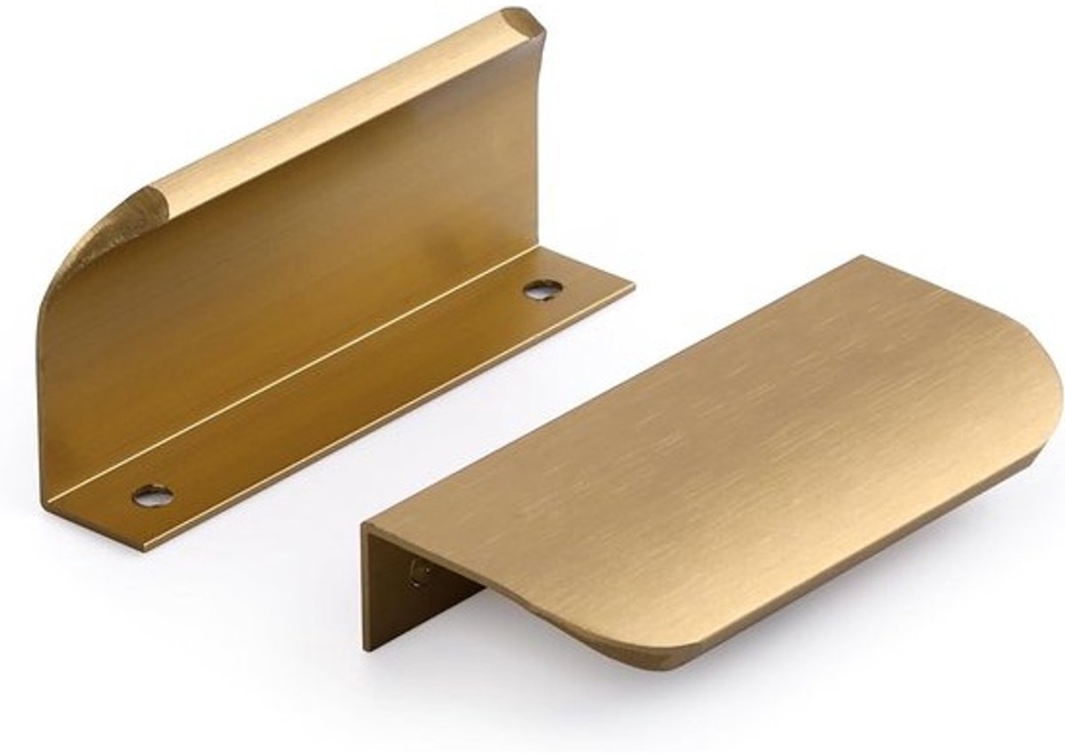 Set van 6 Versteekte Keukenhandgrepen - Verborgen Trekhandgrepen voor Keukenkasten 64mm, Modern Design en Eenvoudige Installatie