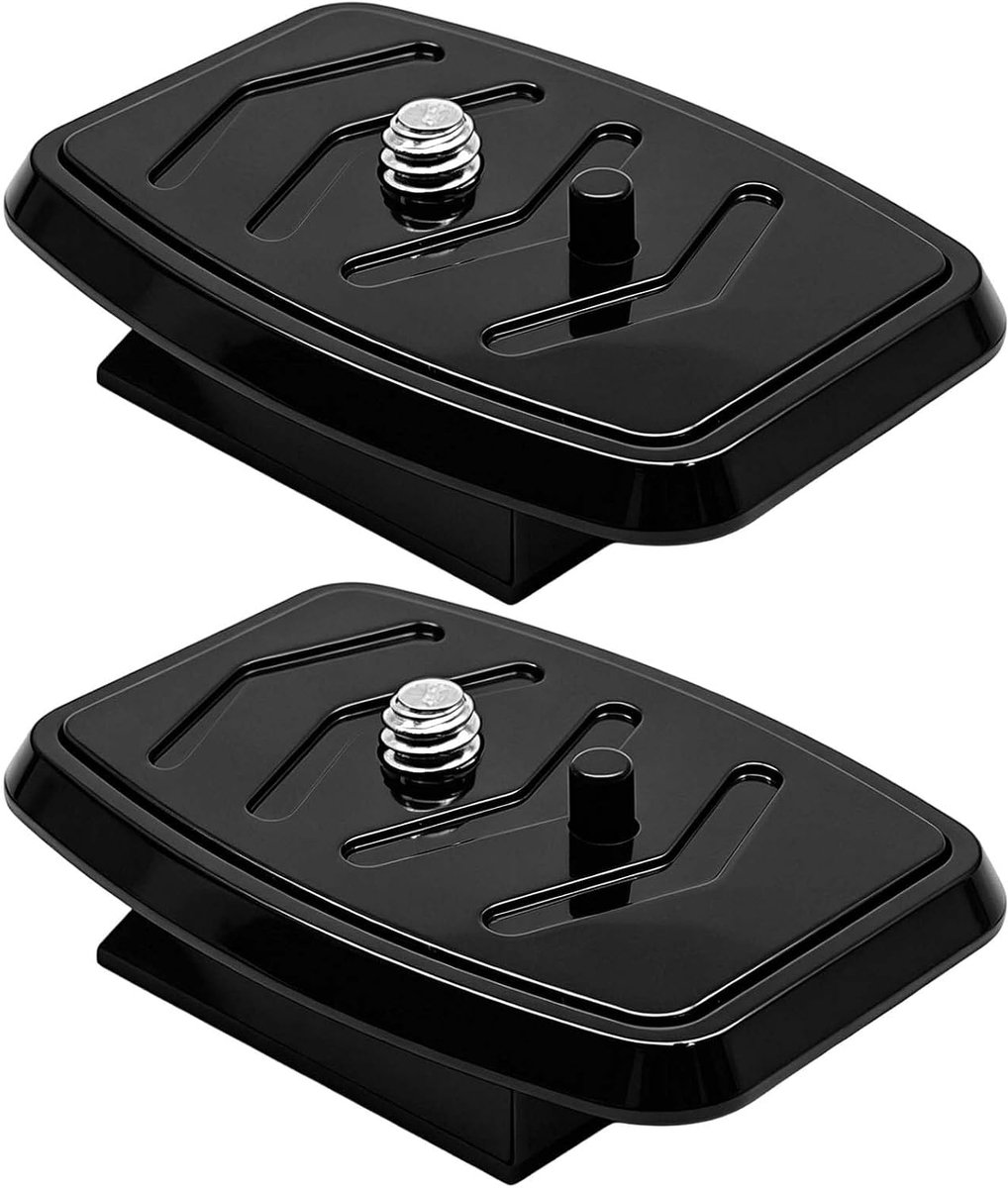 2 stuks camera-snelwisselplaat, 35 mm, snelwisselplaat, statief, universeel, zwart, Quick Release Plate, compatibel met de meeste statieven met schroef