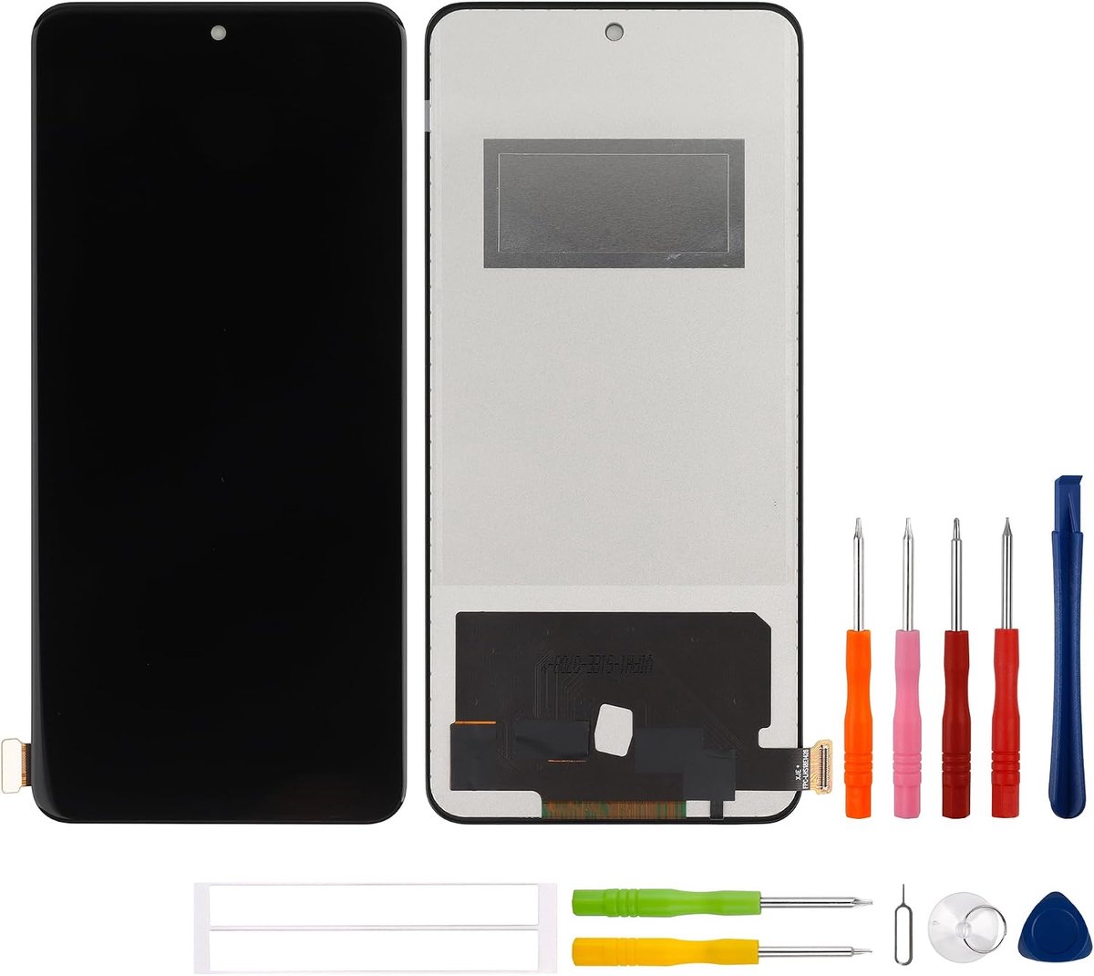 6,67 inch TFT-display compatibel met vivo V40 SE (zwart zonder frame) (No Fingerprint) LCD Display Touchscreen Digitizer + gereedschapsset