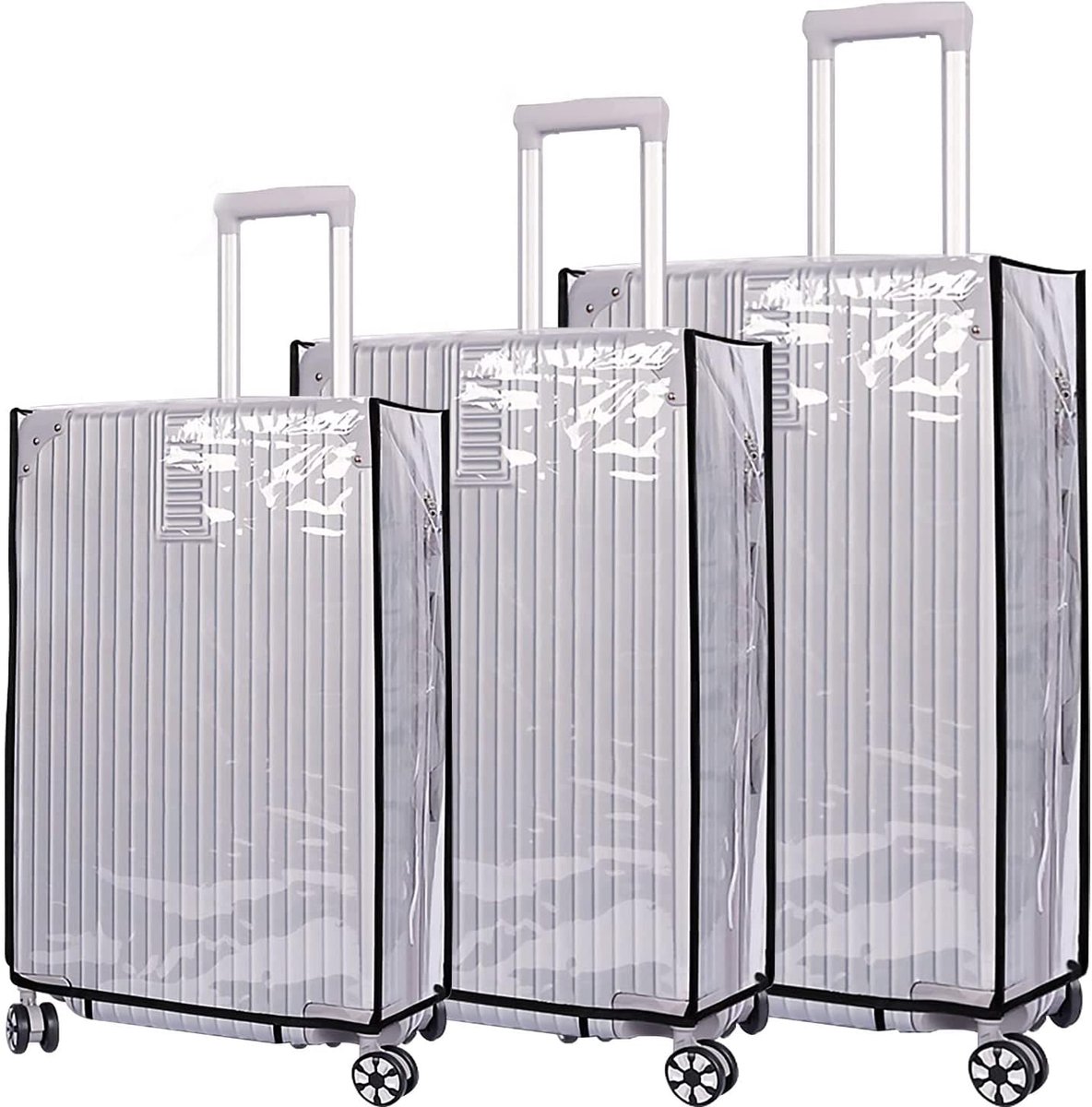 Kofferafdekkingen 20 inch reiskoffer beschermhoes bagage cover transparant kofferbeschermhoes waterdicht wasbaar koffer beschermhoes