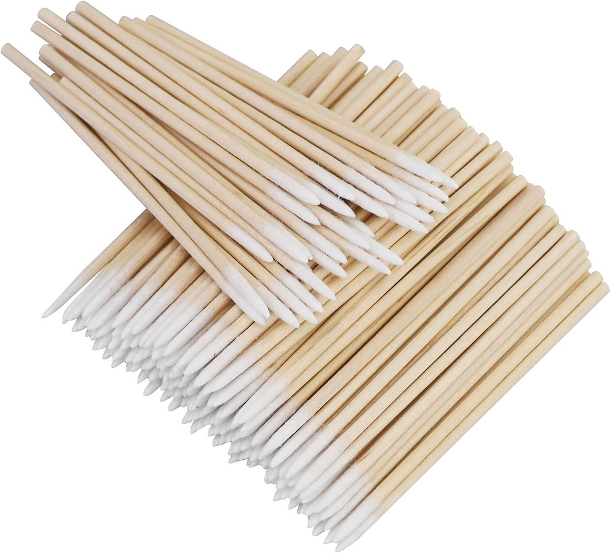 Wattenstaafjes, 200 stuks, 7 cm, spits houten wattenstaafjes, applicatoren voor tattoo, wenkbrauwen, beauty, make-up, nagels (bamboe)