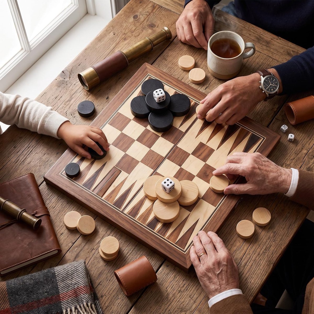 Set, 32 Stcs Concepten Checkers 19mm Zwart Witte Houten Backgammon Stukken Schaakspel Stapelbare Houten Schijfjes Stukken Schaakstukken Spel Chips Vervangen Geweldig